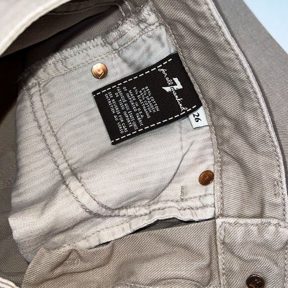 👖NWT SEVEN FOR ALL MANKIND JISELLE BOOTCUT JEANS IN BEIGE SIZE 26 - Picture 13 of 17